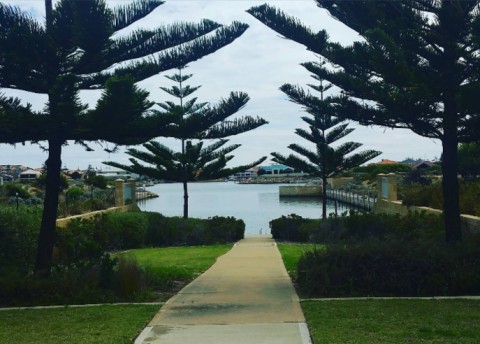 Dawesville waterfront in Mandurah Western Australia near residential FIFO pickup area